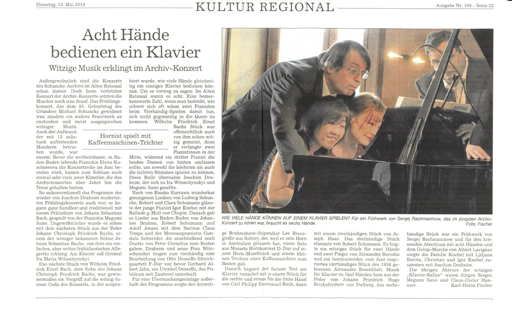 Archiv-Frühlingskonzert Archiv-Frühlingskonzert