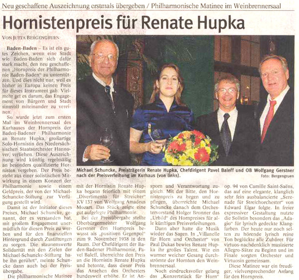 Foto: Preisträgerin Renate Hupka
