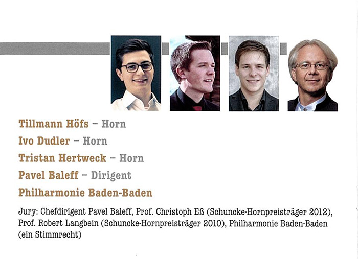 Seite 3 der Broschüre zum Hornwettbewerb 2018